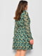 Шифонова зелена сукня з квітковим принтом  | 6828350 | фото 3