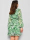 Шифонова зелена сукня з квітковим принтом  | 6828356 | фото 3