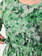 Шифонова зелена сукня з квітковим принтом  | 6828356 | фото 4