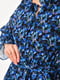 Шифонова синя сукня з квітковим принтом | 6828362 | фото 4