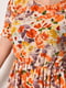 Сукня-міді А-силуету в квітковий принт | 6828371 | фото 4