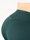 Легінси в рубчик push-up темно-зеленого кольору | 6828414 | фото 4
