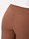 Легінси в рубчик push-up коричневого кольору | 6828416 | фото 4