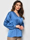 Блуза блакитного кольору | 6828441 | фото 2