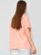 Блуза з коротким рукавом персикового кольору | 6828451 | фото 3