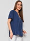 Блуза з коротким рукавом синього кольору | 6828469 | фото 2