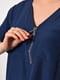 Блуза з коротким рукавом синього кольору | 6828469 | фото 4
