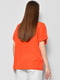 Блуза з коротким рукавом помаранчевого кольору  | 6828470 | фото 3