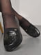 Туфлі з лаковою вставкою чорного кольору  | 6828476 | фото 2