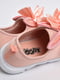 Кросівки текстильні рожевого кольору | 6828550 | фото 5