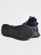 Кросівки темно-сині на шнурівці з візерунком | 6828552 | фото 4