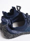 Кросівки темно-сині на шнурівці з візерунком | 6828552 | фото 5