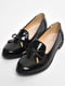 Туфлі на шнурівці чорного кольору  | 6828609 | фото 2