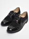 Туфлі на шнурівці чорного кольору  | 6828610 | фото 2