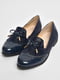 Туфлі на шнурівці темно-синього кольору | 6828611 | фото 2