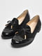 Туфлі з бантиком чорного кольору | 6828612 | фото 2