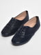 Туфлі на шнурівці темно-синього кольору | 6828624 | фото 2