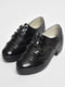 Туфлі на шнурівці чорного кольору  | 6828639 | фото 2