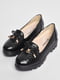 Туфлі з бантиком дитячі чорного кольору | 6828716 | фото 2