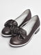 Туфлі дитячі з бантиком коричневого кольору  | 6828717 | фото 2