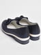 Туфлі дитячі з бантиком темно-синього кольору | 6828724 | фото 3