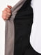 Однобортний коричневий піджак з лацканами | 6828824 | фото 3
