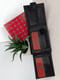 Чорне шкіряне портмоне з червоною смугою та лого | 6829103 | фото 5