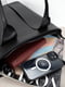 Шкіряна чорна сумка-шопер шкіряна з 2 ручками | 6829127 | фото 2