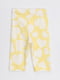 Костюм жовтий: футболка з принтом та капрі | 6742871 | фото 8