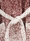 Халат пудрового кольору з полярними оленями | 6750693 | фото 10