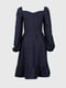 Синя сукня А-силуету з довгим рукавом | 6802561 | фото 16