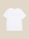 Біла бавовняна футболка з принтом | 6829328 | фото 8