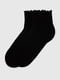 Шкарпетки з рюшиками чорні | 6829341 | фото 2