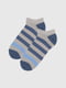 Шкарпетки смугасті сіро-сині | 6829394 | фото 2