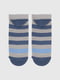 Шкарпетки смугасті сіро-сині | 6829394 | фото 4