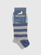 Шкарпетки смугасті сіро-сині | 6829394 | фото 7