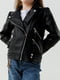 Чорна куртка-косуха на блискавці | 6829416 | фото 2