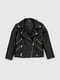 Чорна куртка-косуха на блискавці | 6829416 | фото 8