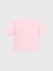 Рожевий комплект: футболка з принтом і шорти | 6829484 | фото 3