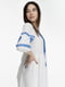 Біла вишита сукня, прикрашена орнаментом | 6829517 | фото 4