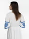 Біла вишита сукня, прикрашена орнаментом | 6829517 | фото 5