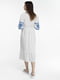 Біла вишита сукня, прикрашена орнаментом | 6829517 | фото 7