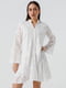 Сукня-рубашка біла мереживна | 6829524