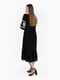 Чорна сукня-вишиванка, прикрашена орнаментом | 6829540 | фото 4