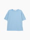 Блакитна футболка з бавовни | 6829546 | фото 7