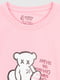 Рожева бавовняна футболка з принтом | 6829561 | фото 8