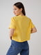 Жовта бавовняна футболка | 6829579 | фото 5