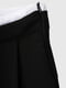 Спідниця-шорти чорна з білим поясом | 6829657 | фото 10