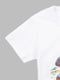 Біла бавовняна футболка з принтом | 6829772 | фото 9