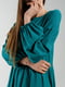 Сукня-максі смарагдового кольору | 6829791 | фото 3